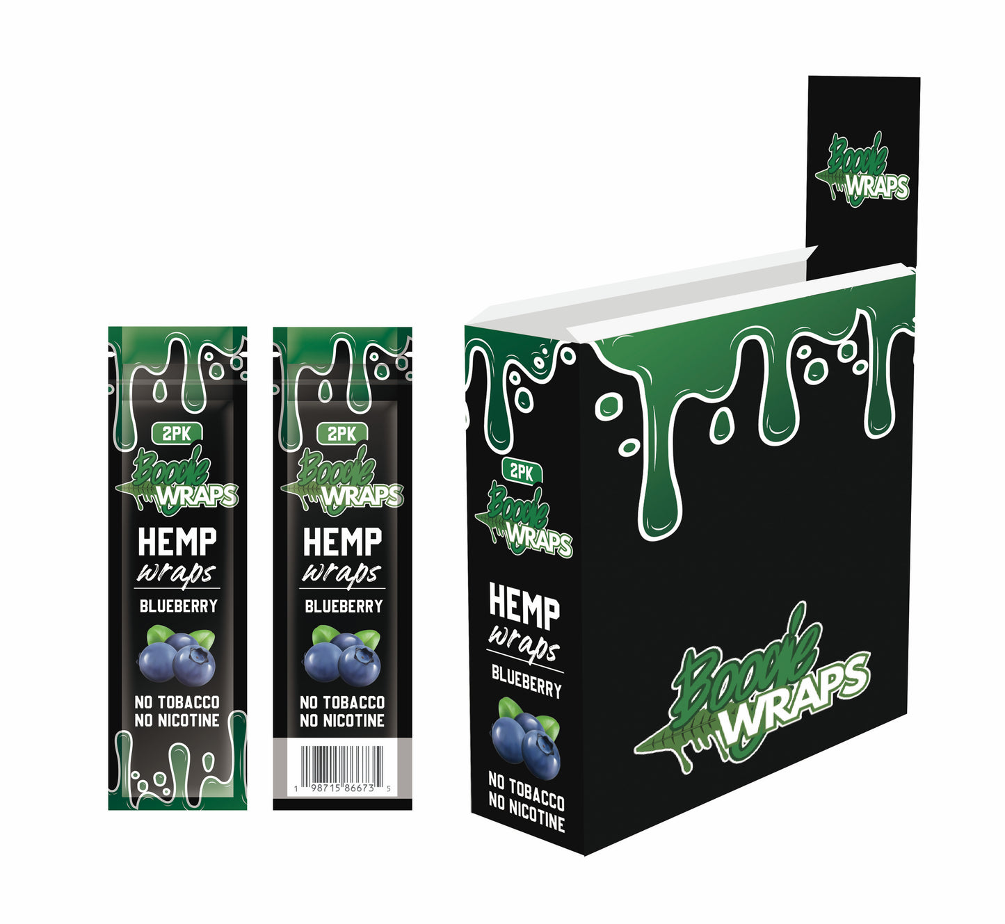 *Pre Order* Boogie Wraps- Blueberry Flavord (25 pack)